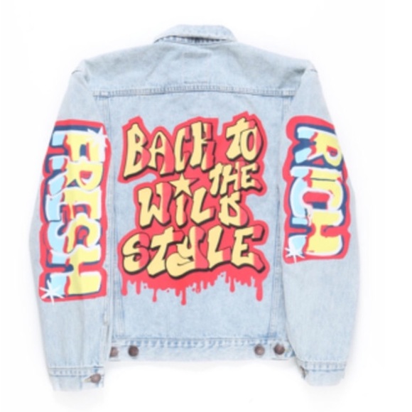 Graffiti Denim Jean Jacket | Poshmark